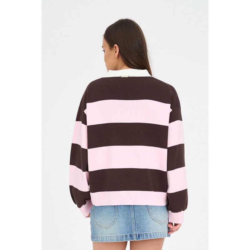 Huffer Slouchy Knit Polo image number 1